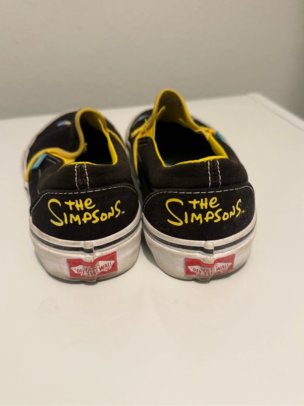 Vans x The Simpsons Classic Slip-On Black Homer Bart Men 6 Women 7.5 VN0A38F7V0E